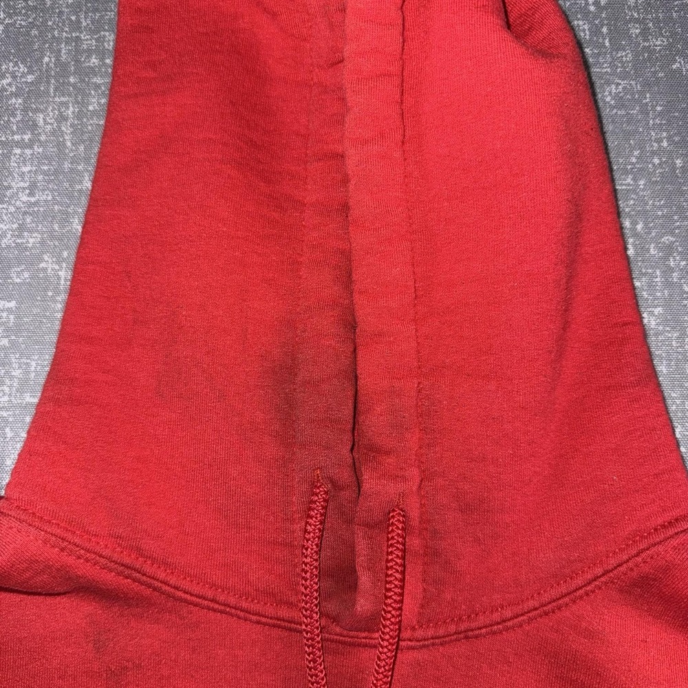 Gildan Hoodie Mens XL Red H-E-B Polar Bear Graphic Fleece Pullover Sweatshirt - Picture 10 of 13